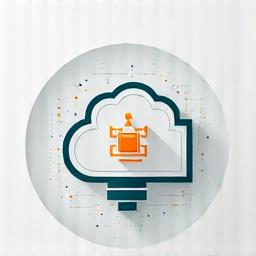 Icona di un sensore che trasmette dati a un cloud